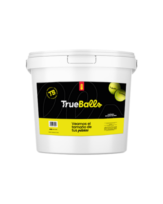 Cubeta de pelotas de pádel - color amarillo - contiene 36 pelotas de pádel